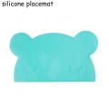 Cartoon Cute Rabbit Colorful Non-Slip Baby Silicone Placemat